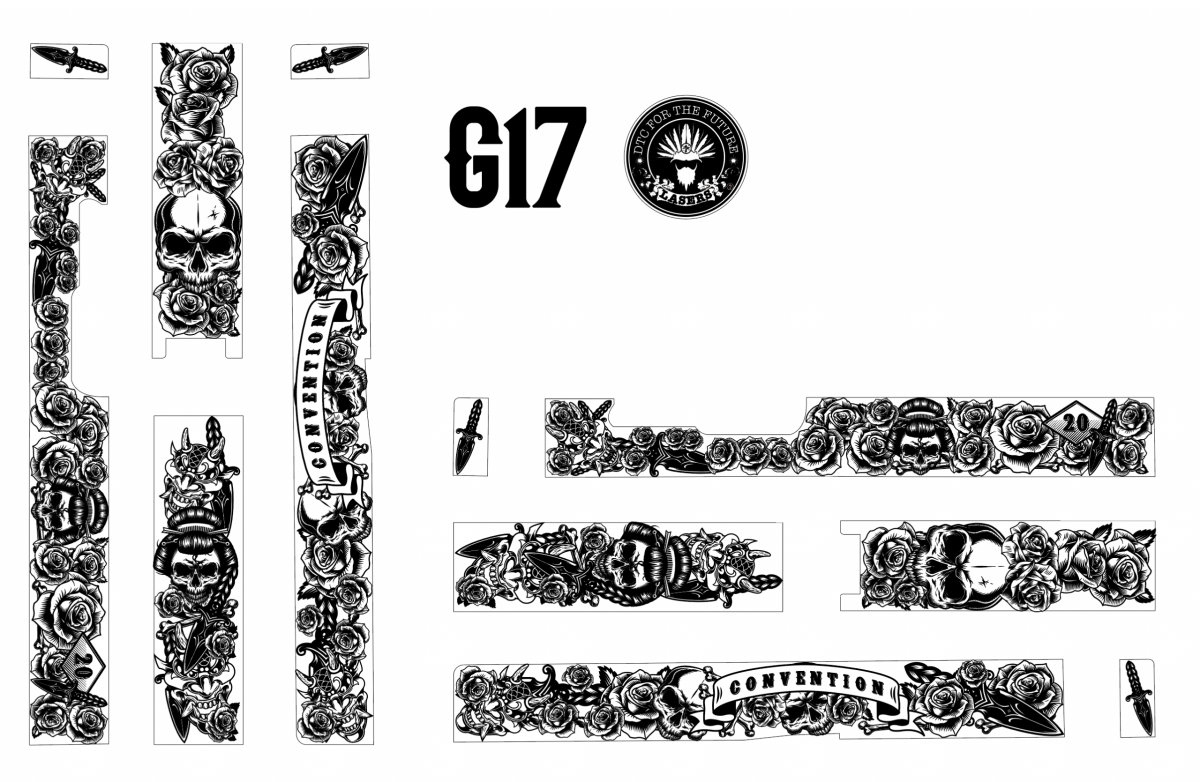 G17 Japanese woman skull slide