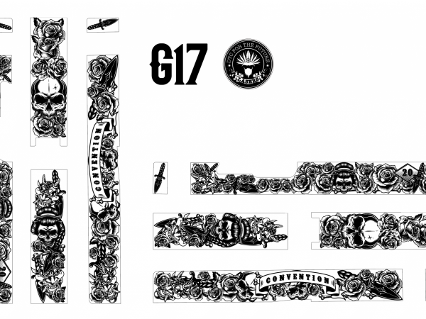 G17 Japanese woman skull slide