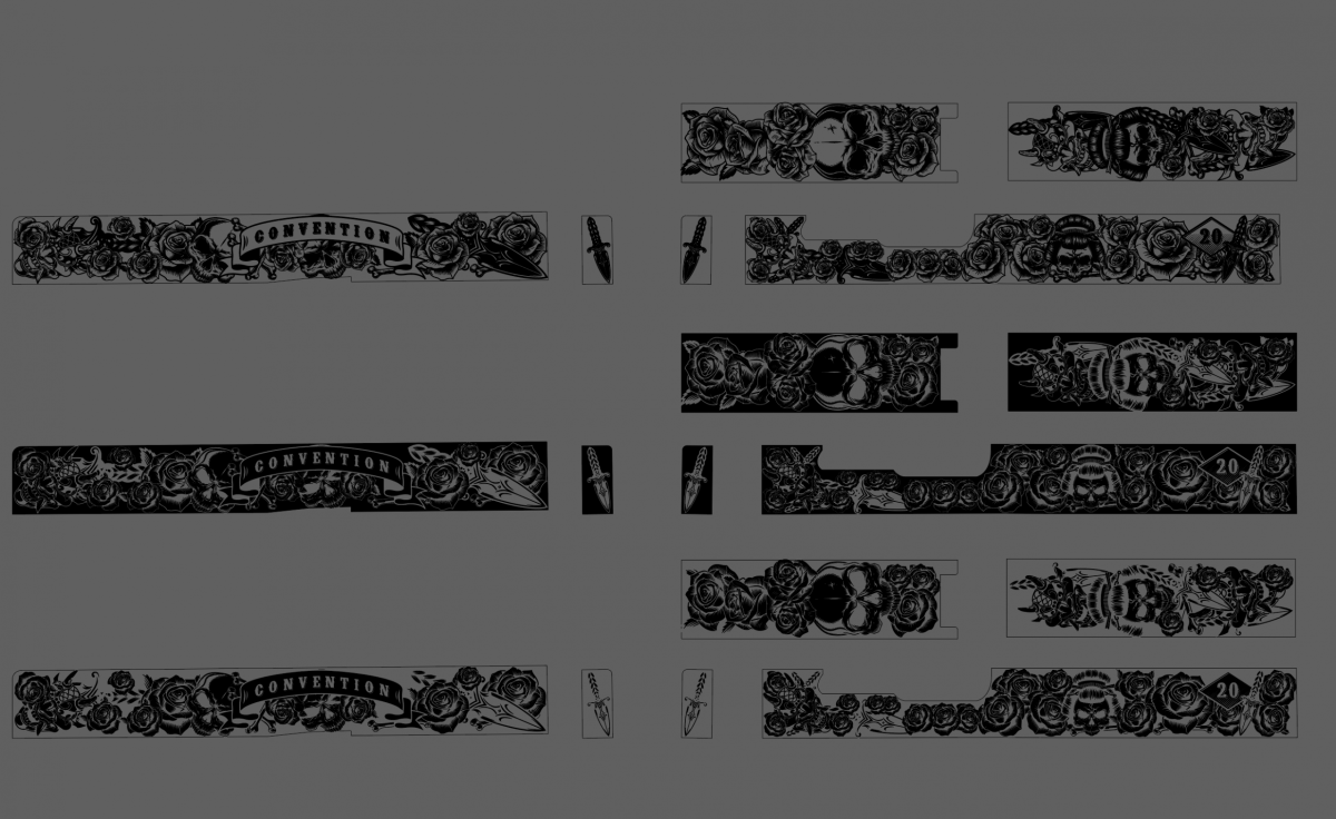 G17 Japanese woman skull slide