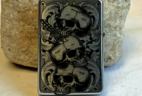 D-NO230302 Skull zippo.ai