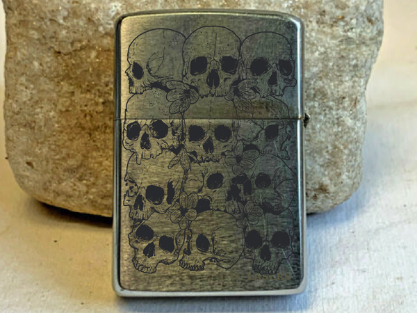 NO230410 zippo skull